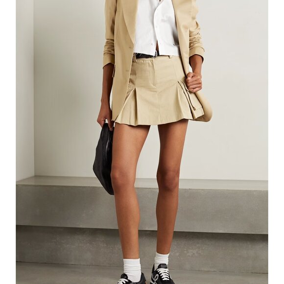 Frankie Shop Audrey Cargo Miniskirt in Tan - Picture 3 of 3